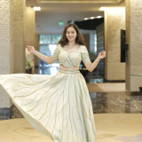 Hand embroidered lehenga and blouse