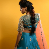 Hand embroidered bridal lehenga set