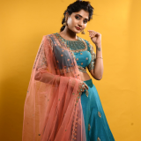 Hand embroidered bridal lehenga set