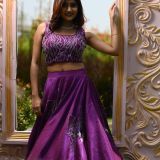 Hand embroidered lehenga set